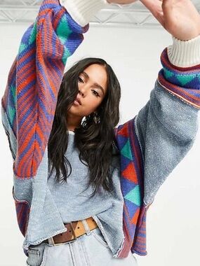 Free People Love Triangle Crop Sweater